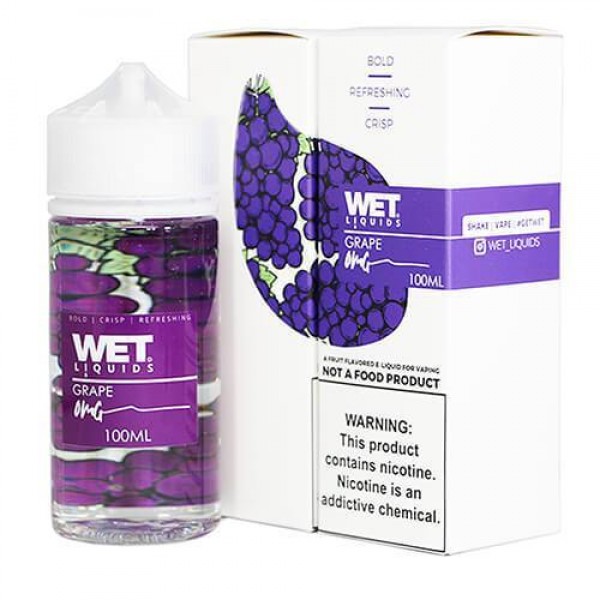 Grape by Wet Liquids 100ML E Liquid 70VG Vape 0MG Juice