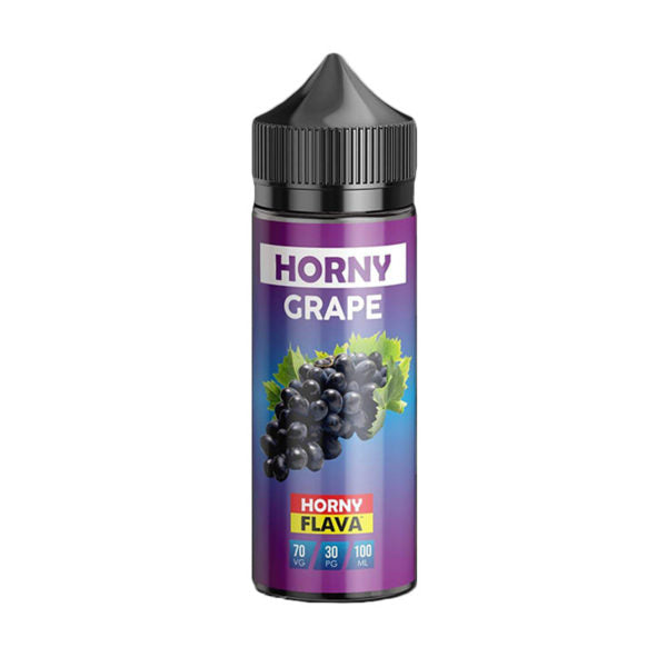 Grape by Horny Flava. 100ML E-liquid, 0MG Vape, 70VG Juice
