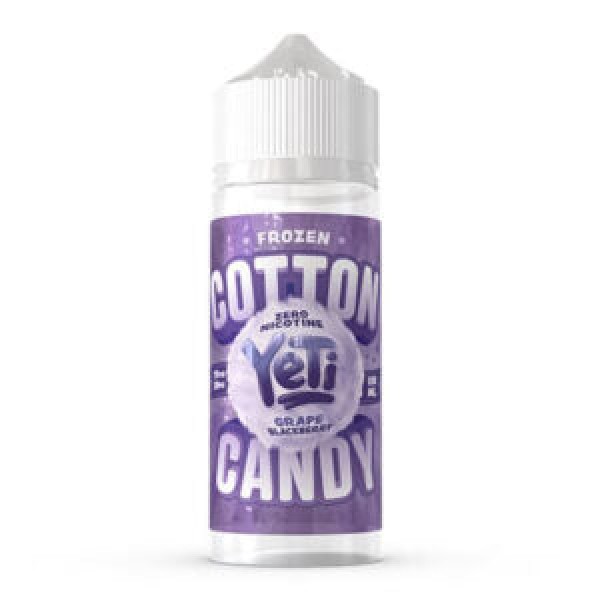 Grape Blackberry - Frozen Cotton Candy By Yeti 100ML E Liquid 70VG Vape 0MG Juice