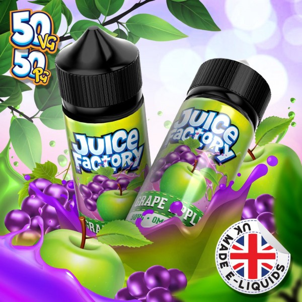 Grape Apple by Juice Factory. 100ML E-liquid, 0MG vape, 50VG/50PG juice