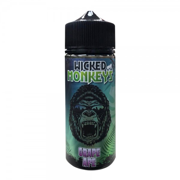 Grape Ape By Wicked Monkeys 100ML E Liquid 70VG Vape 0MG Juice
