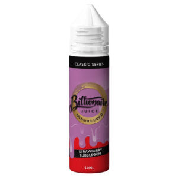 Strawberry Bubblegum By Billionaire Juice 50ML E Liquid 70VG/30PG Vape 0MG Juice