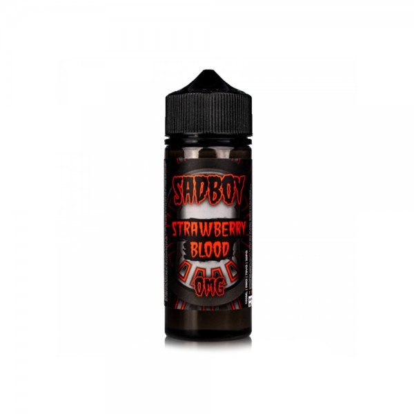 STRAWBERRY BLOOD BY SADBOY E-LIQUID 100ML SHORTFILL 75VG VAPE 0MG JUICE