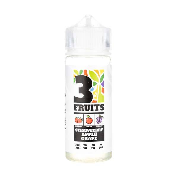 Strawberry Apple Grape By 3 Fruits 100ML E Liquid 70VG Vape 0MG Juice