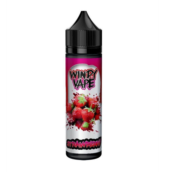 Strawberry by Windy Vape 50ml E Liquid Juice 0mg 80vg 20pg