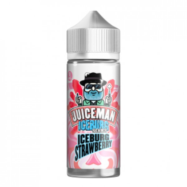 Strawberry By The Juiceman Iceburg 100ML E Liquid 50VG Vape 0MG Juice