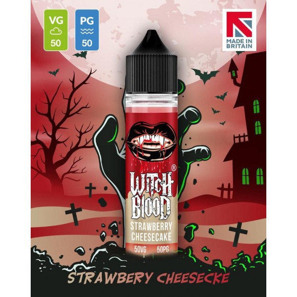 Strawberry Cheesecake By Witch Blood 50ML E Liquid 50VG Vape 0MG Juice
