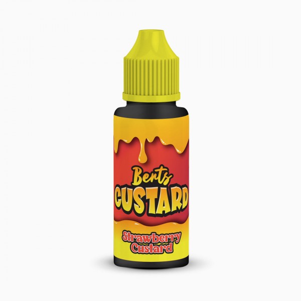 Strawberry Custard By Berts Custard 100ML E Liquid 70VG Vape 0MG Juice