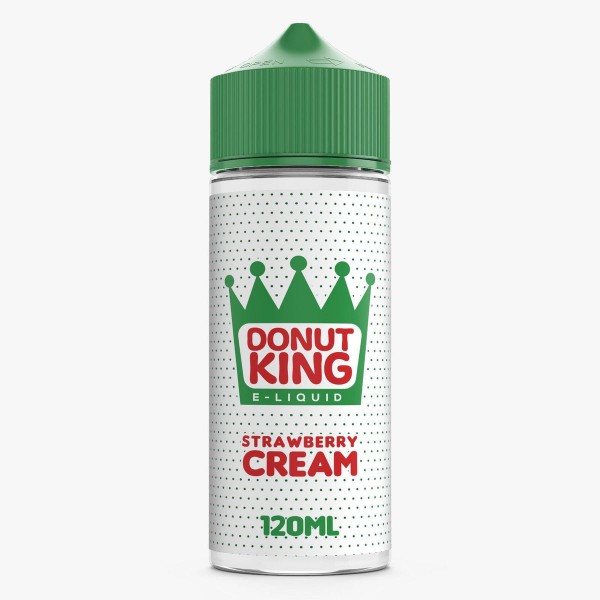 Strawberry Cream by Donut King. 70VG/30PG E-liquid, 0MG Vape, 100ML Juice