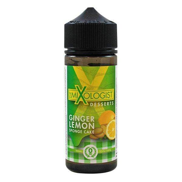 Ginger Lemon Sponge Cake by Mixologist, 100ML E Liquid, 70VG Vape, 0MG Juice