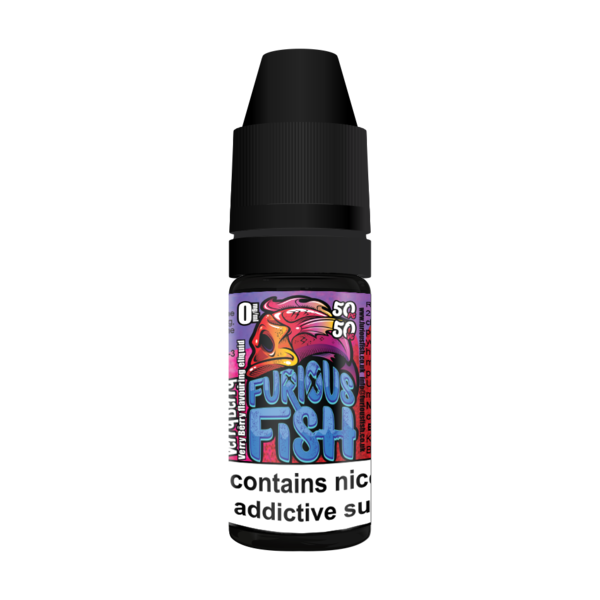 FURIOUS FISH 10ML VERRY BERRY E LIQUID 50VG VAPE TPD COMPLIANT MULTIBUY