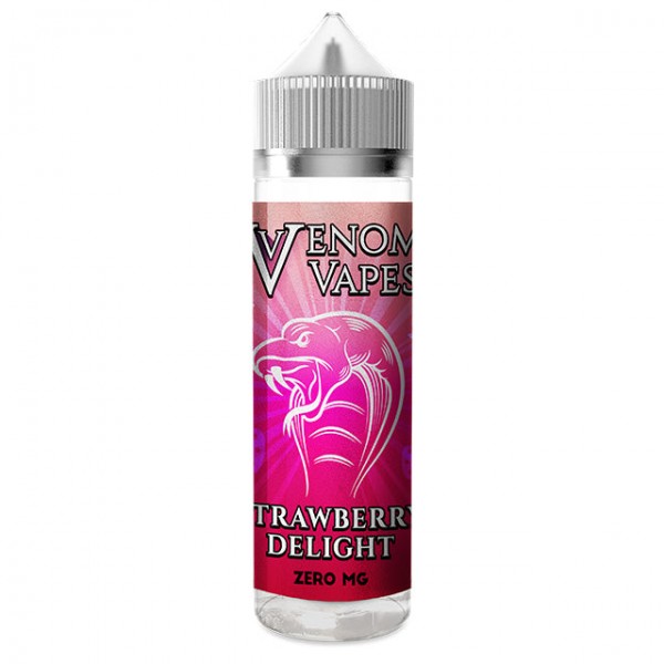 Strawberry Delight By Venom Vapes 50ML E Liquid 80VG Vape 0MG Juice