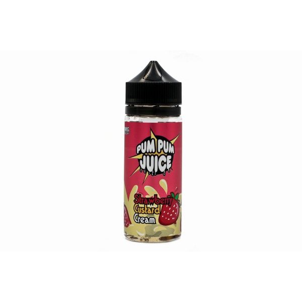 Strawberry Custard Cream by Pum Pum Juice. 0MG 100ML E-liquid. 70VG/30PG Vape Juice