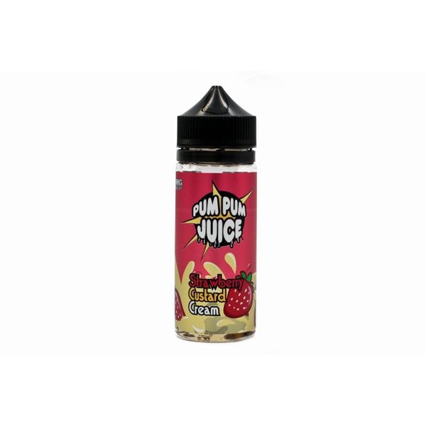 Strawberry Custard Cream by Pum Pum Juice. 0MG 100ML E-liquid. 70VG/30PG Vape Juice