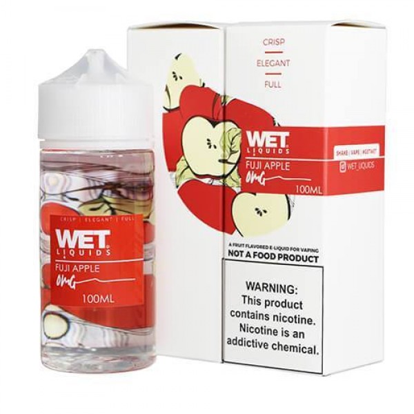 Fuji Apple by Wet Liquids 100ML E Liquid 70VG Vape 0MG Juice