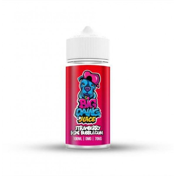 Strawberry Kiwi Bubblegum By Big Dawg Juice 100ML E Liquid 70VG Vape 0MG Juice
