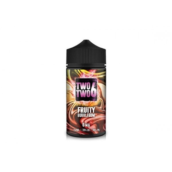 Fruity Bubblegum by TWO TWO 6 (226) 150ML E Liquid 70VG Vape 0MG Juice