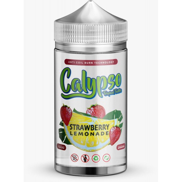 Strawberry Lemonade by Calypso, 200ML E Liquid, 70VG Vape, 0MG Juice