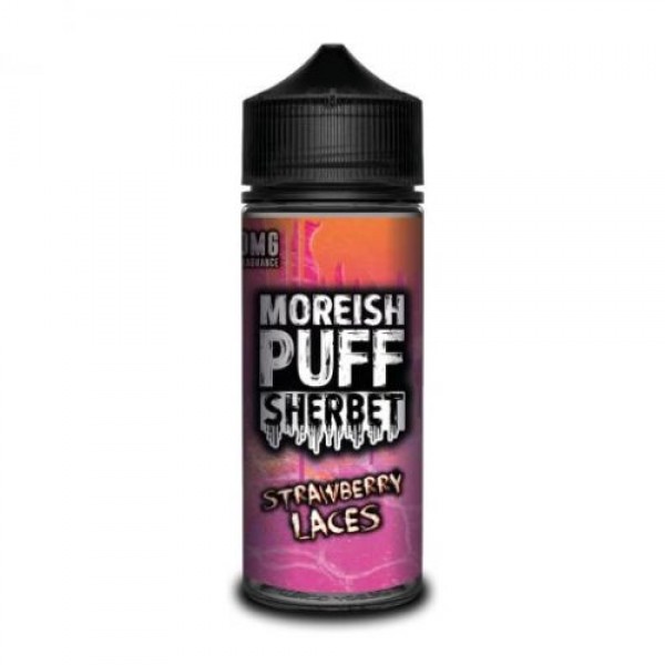 STRAWBERRY LACES – MOREISH PUFF SHERBET 100ML SHORTFILL E LIQUID 70VG VAPE