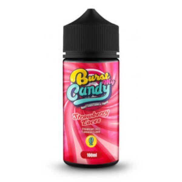 Strawberry Laces By Burst My Candy 100ML E Liquid 70VG Vape 0MG Juice
