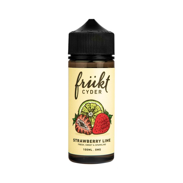 Strawberry Lime FRUKT CYDER 100ML Premium Quality E Liquid Juice 70VG 0mg Vape