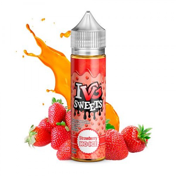 STRAWBERRY NO ICE ELIQUID BY I LOVE VG IVG SWEETS 50ML SHORTFILL E LIQUID 70VG VAPE