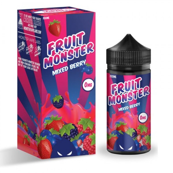 FRUIT MONSTER – MIXED BERRY 100ML SHORTFILL E LIQUID 75VG VAPE