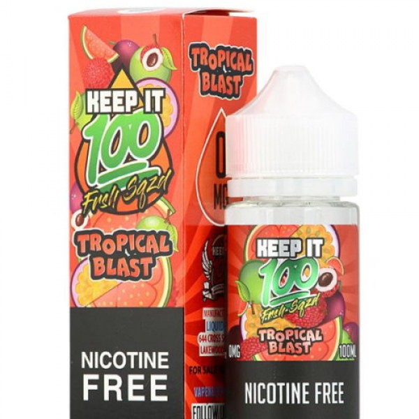 FRSH SQZD TROPICAL BLAST – KEEP IT 100 E LIQUID 100ML SHORTFILL 70VG VAPE