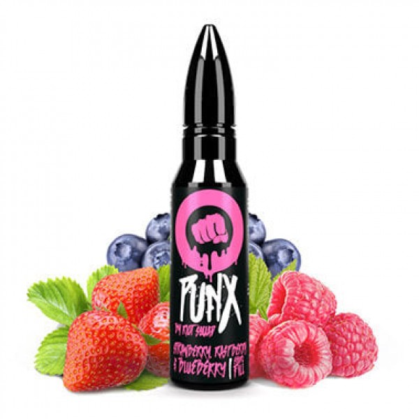 Strawberry Raspberry Blueberry by Riot Squad Punx 50ML E Liquid 70VG Vape 0MG Juice