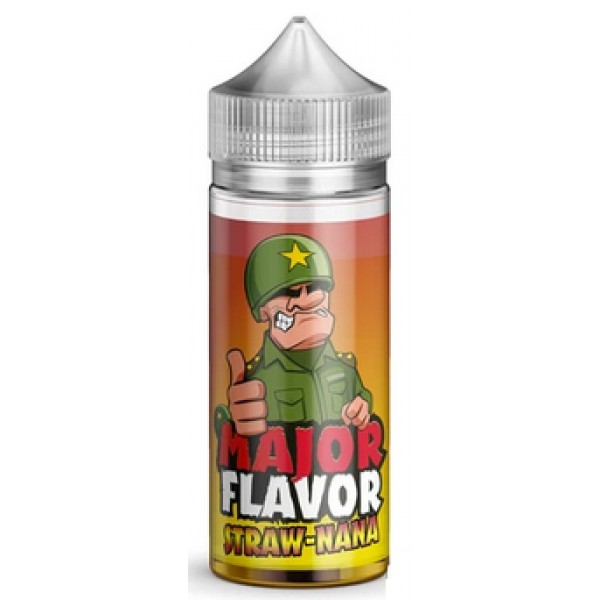 StrawNana by Major Flavor, 100ML E Liquid, 70VG Vape, 0MG Juice