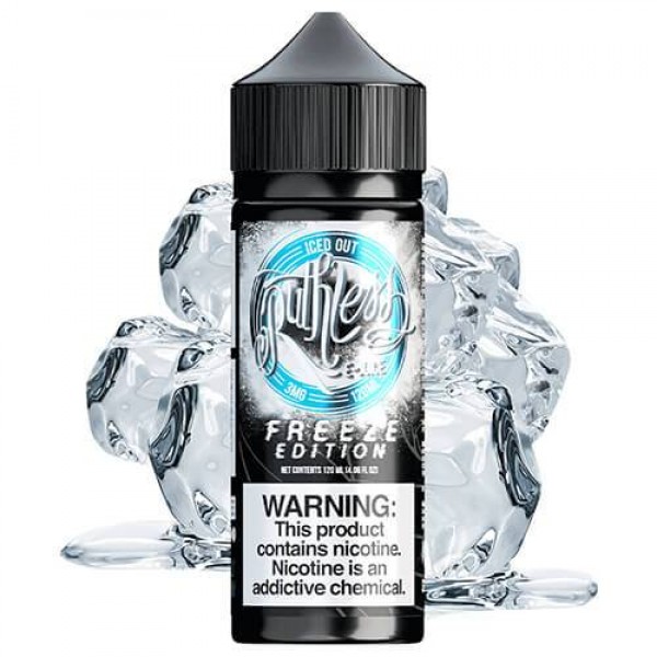 FREEZE EDITION - ICED OUT BY RUTHLESS | 100ML E LIQUID | 70VG VAPE | 0MG JUICE SHORT FILL