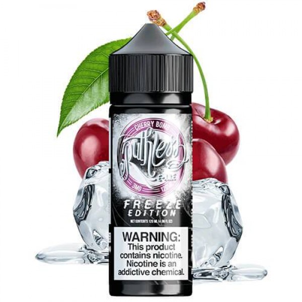 FREEZE EDITION - CHERRY BOMB BY RUTHLESS | 100ML E LIQUID | 70VG VAPE | 0MG JUICE SHORT FILL