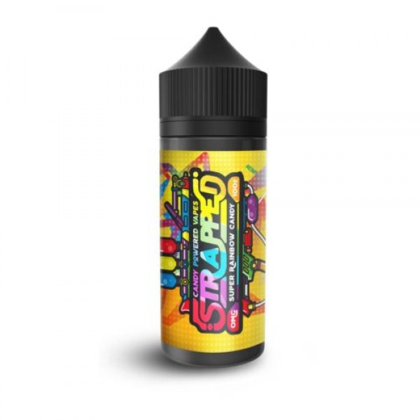 SUPER RAINBOW CANDY BY STRAPPED E-LIQUID 100ML SHORTFILL 70VG VAPE