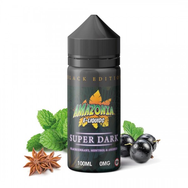 Super Dark By Amazonia Black Edition 100ML E Liquid 70VG Vape 0MG Juice