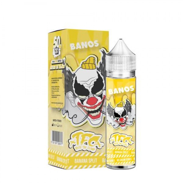 FOG CLOWN ICE CREAM SERIES – BANOS BANANA SPLIT 50ML SHORTFILL E LIQUID 70VG VAPE