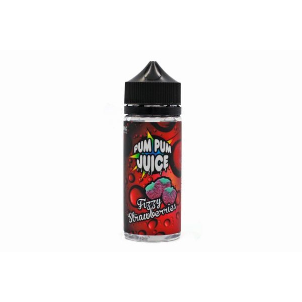 Fizzy Strawberries by Pum Pum Juice. 0MG 100ML E-liquid. 70VG/30PG Vape Juice