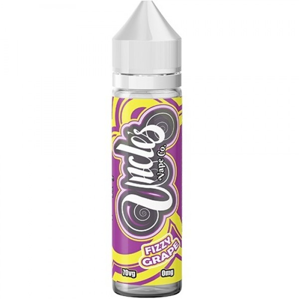 FIZZY GRAPE E LIQUID BY UNCLES VAPE CO 50ML SHORTFILL 70VG VAPE