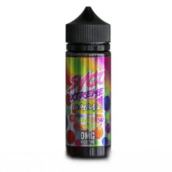 SYCO XTREME GUMBALL RAINBOW CANDY 100ML SHORTFILL E LIQUID 80VG VAPE