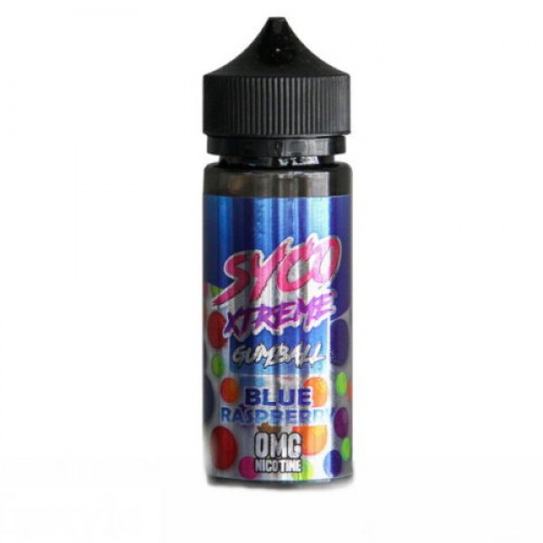 SYCO XTREME GUMBALL BLUE RASPBERRY 100ML SHORTFILL E LIQUID 80VG VAPE