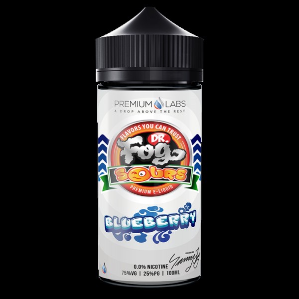 DR FOG SOURS BLUEBERRY 100ML SHORTFILL 75VG E LIQUID JUICE VAPE