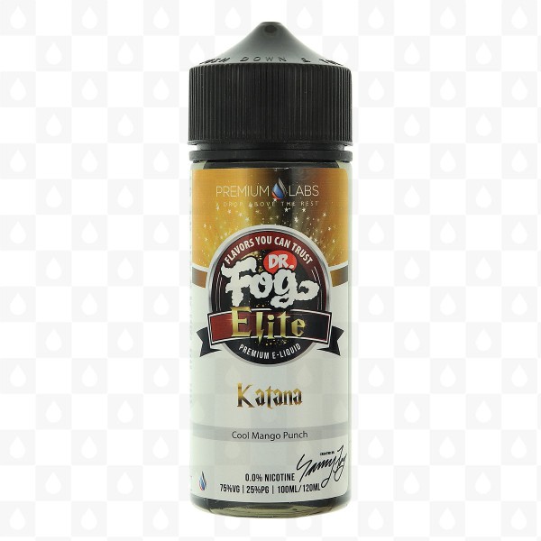DR FOG KATANA ELITE 100ML SHORTFILL 75VG E LIQUID JUICE VAPE