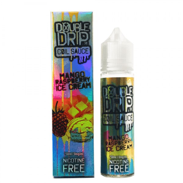 DOUBLE DRIP – MANGO RASPBERRY ICE CREAM E LIQUID 50ML 80VG