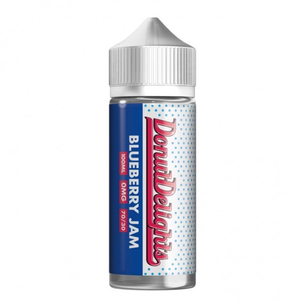 Donut Delights - Blueberry Jam 100ML E Liquid 70VG Vape 0MG Juice