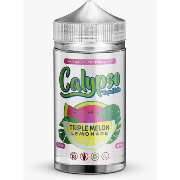 Triple Melon Lemonade by Calypso, 200ML E Liquid, 70VG Vape, 0MG Juice