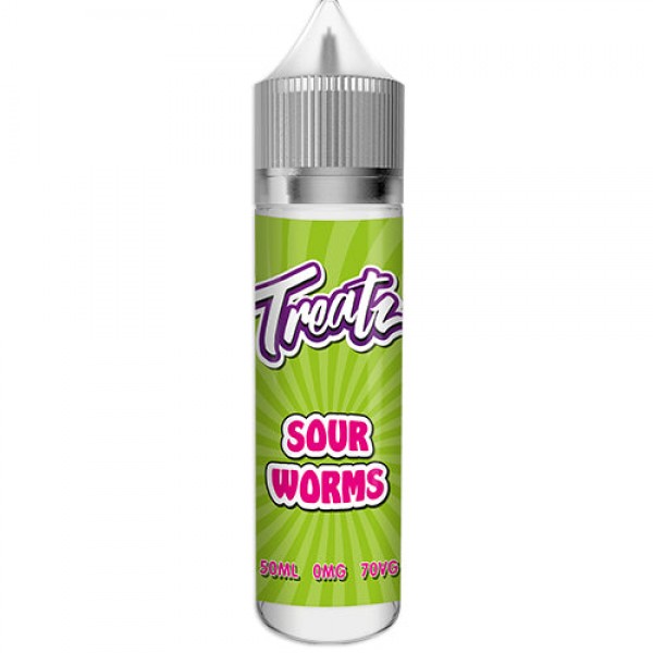 TREATZ – SOUR WORMS 50ML SHORTFILL E Liquid 70VG VAPE