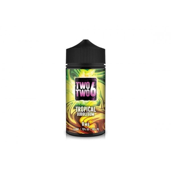 Tropical Bubblegum by TWO TWO 6 (226) 150ML E Liquid 70VG Vape 0MG Juice