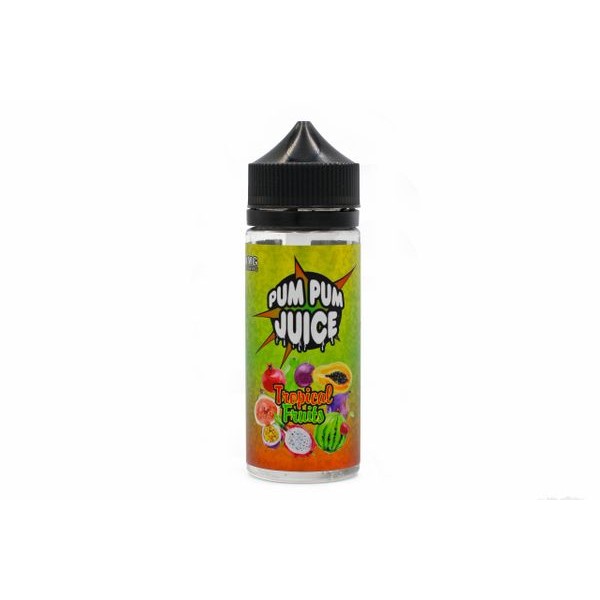 Tropical Fruits by Pum Pum Juice. 0MG 100ML E-liquid. 70VG/30PG Vape Juice