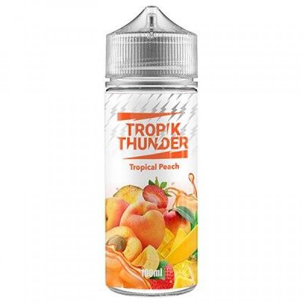 Tropical Peach E-Liquid by Tropik Thunder 100ml Shortfill 70VG Vape