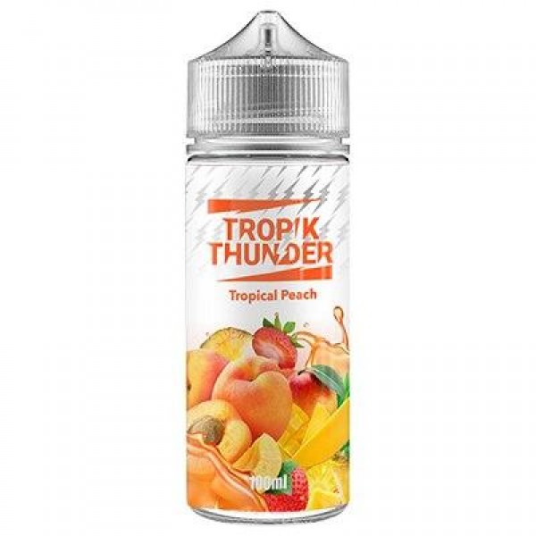Tropical Peach E-Liquid by Tropik Thunder 100ml Shortfill 70VG Vape