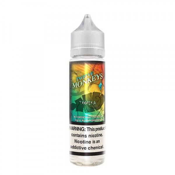 TROPIKA E-LIQUID BY TWELVE 12 MONKEYS SHORTFILL 90VG 50ML 0MG